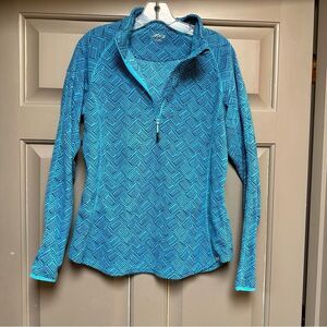 BCG women’s size large pullover, three-quarter length, zip sweater fleece